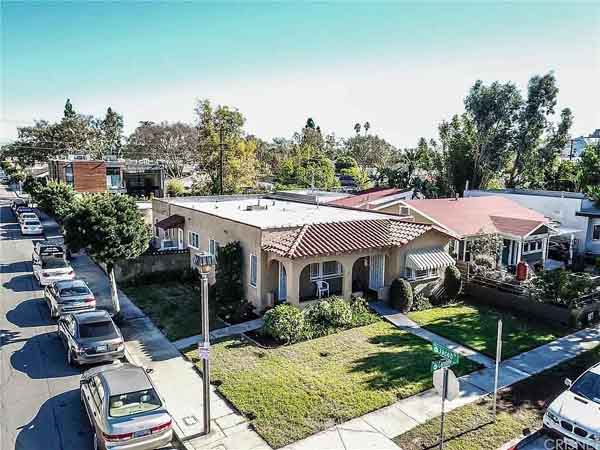 2024 view of 3404 Caroline Avenue in Culver City, filming location for the Laurel and Hardy movie Big Business.