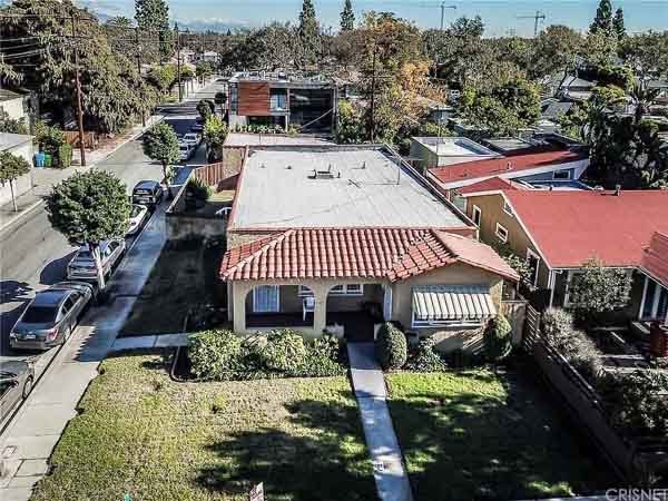 2024 view of 3404 Caroline Avenue in Culver City, filming location for the Laurel and Hardy movie Big Business.