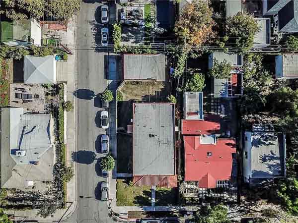 2024 view of 3404 Caroline Avenue in Culver City, filming location for the Laurel and Hardy movie Big Business.