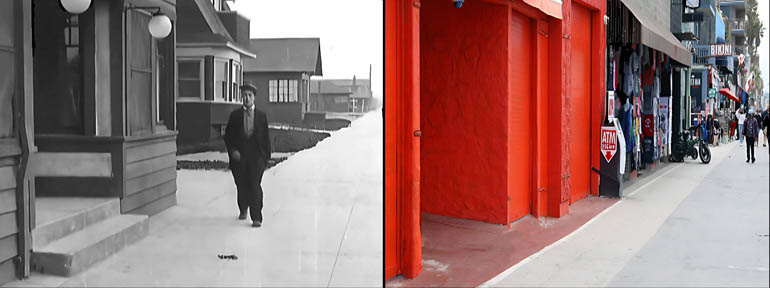 The 1800 block of Ocean Front Walk in Venice Beach, Los Angeles