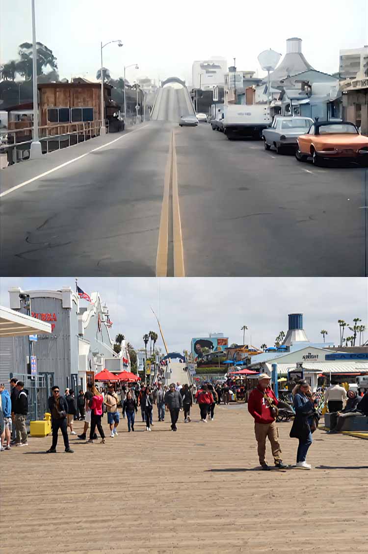 Filming location from the episode Dead Pigeon from the TV series Cannon.