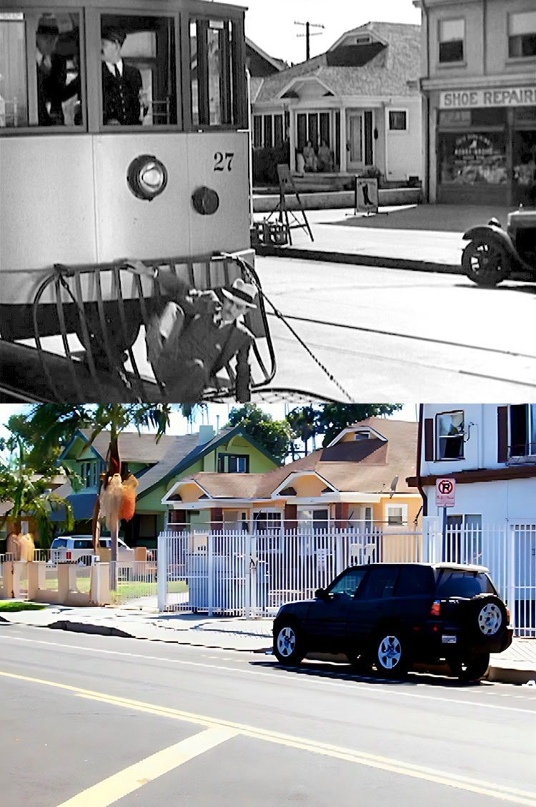 Filming location from the 1931 Charley Chase movie Hasty Marriage.