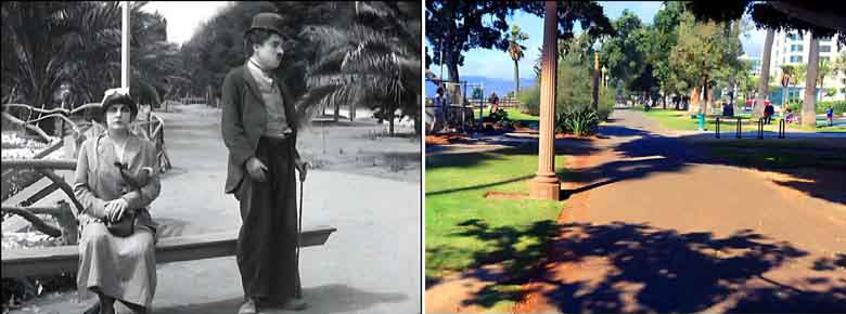 Then and now look at a scene from the Harold Lloyd movie Get Out And Get Under.