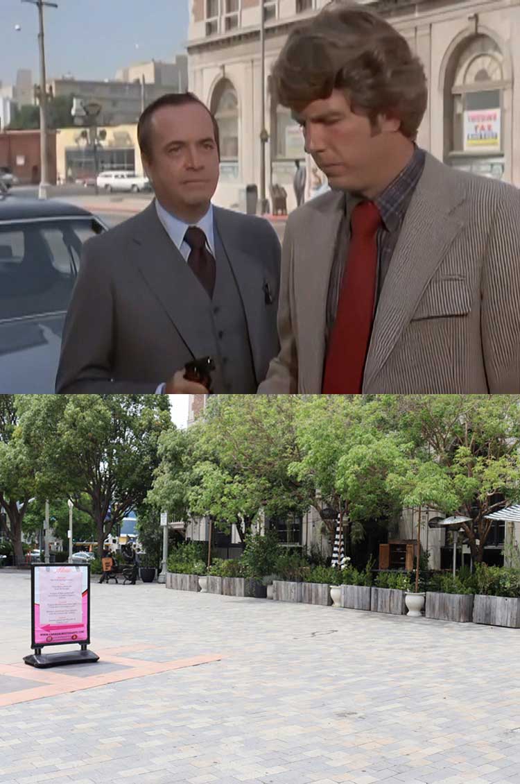 Filming location from the episode Angels On The Street from the TV series Charlie's Angels.