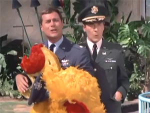 Major Nelson and Major Healy from the TV show I Dream Of Jeannie.