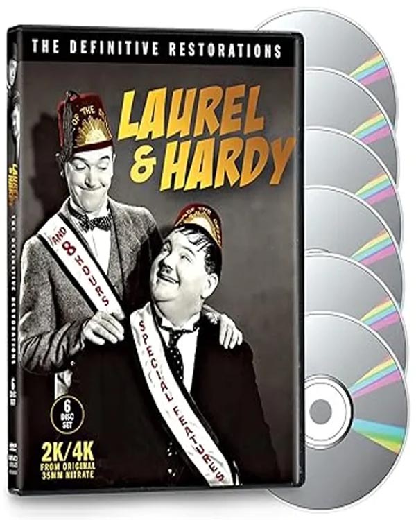 Laurel and Hardy The Definitive Restorations Blu-ray.