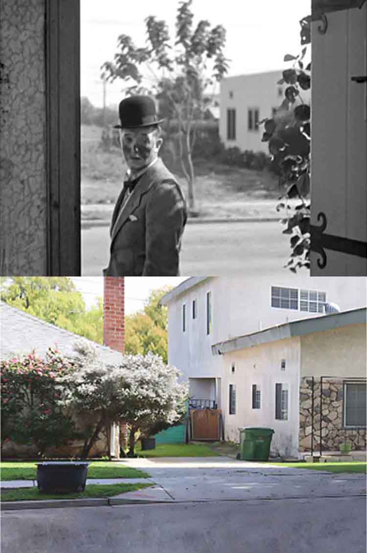 Filming location from the Laurel and Hardy movie Helpmates.