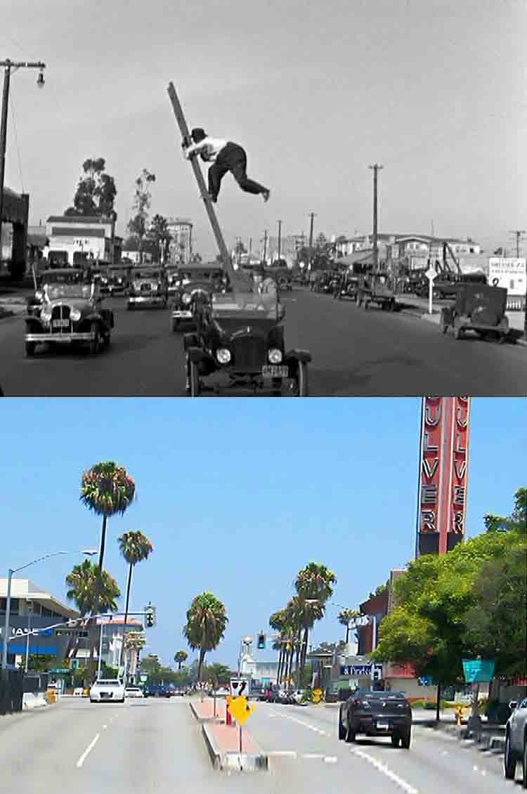 Filming location from the Laurel and Hardy movie Hog Wild.