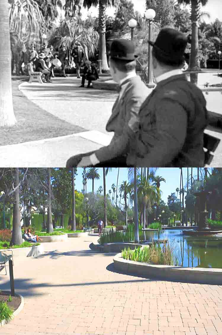 Filming location from the Laurel and Hardy movie Pack Up Your Troubles.