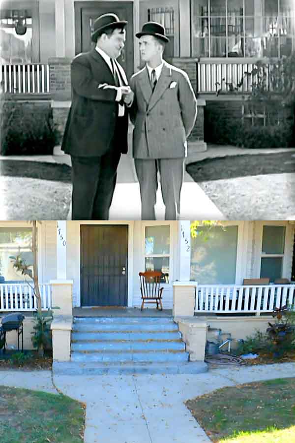 A scene from the Laurel and Hardy movie County Hospital.