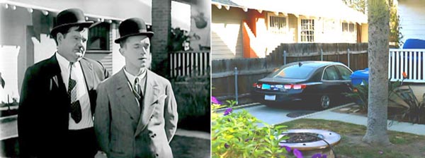 One of the hundreds of filming location photos from Laurel and Hardy movies.