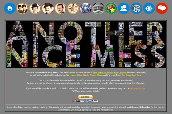 LordHeath.com website home page.