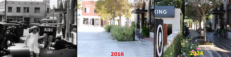 Main Street in Culver City in 1928 and now it no longer exists