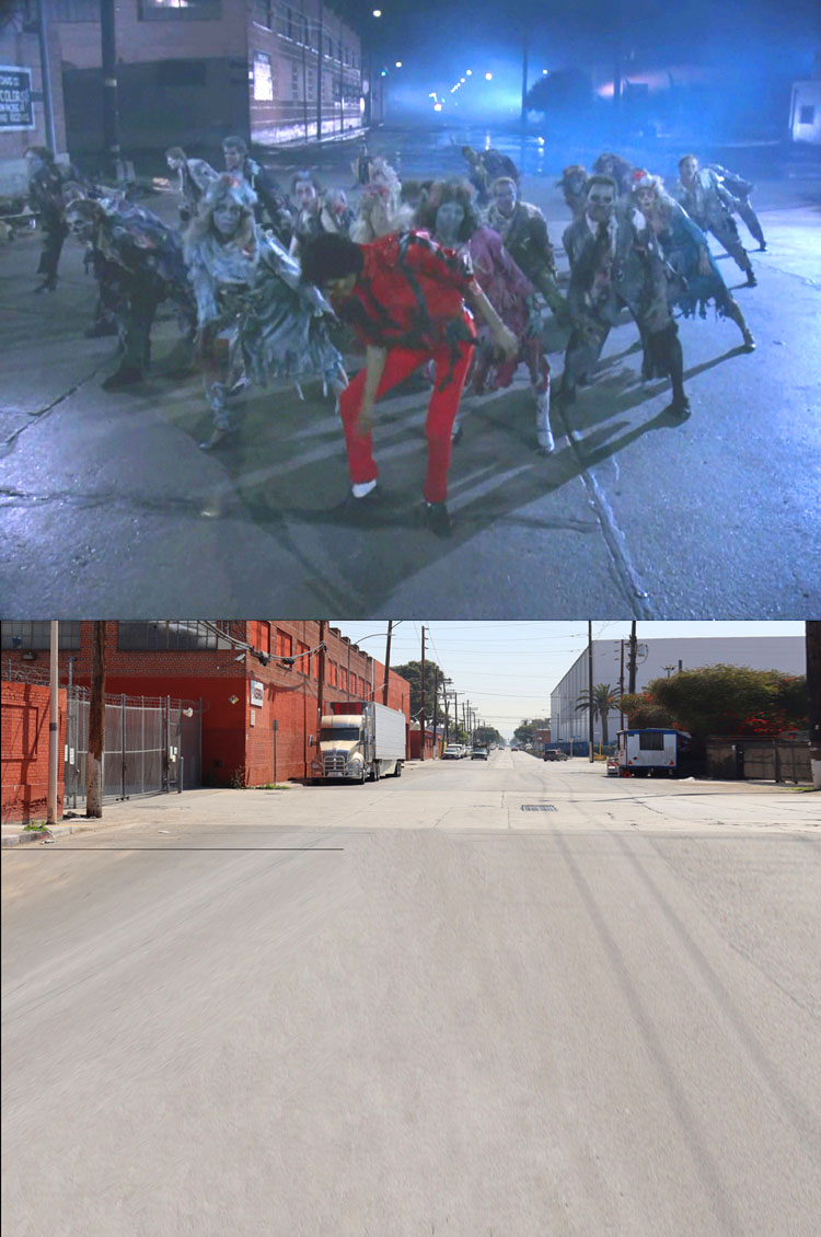 Filming location from the Michael Jackson music video for the song Thriller.