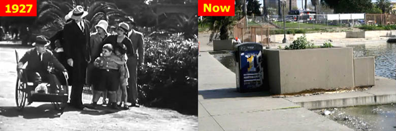 Today's MacArthur Park, 1927 vs now.