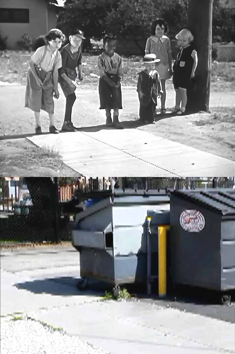 Filming location from the Our Gang / The Little Rascals movie Dog Heaven.