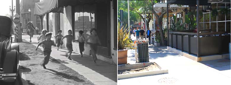 Filming location then and now look at a scene from the Our Gang / The Little Rascals movie The Kid From Borneo