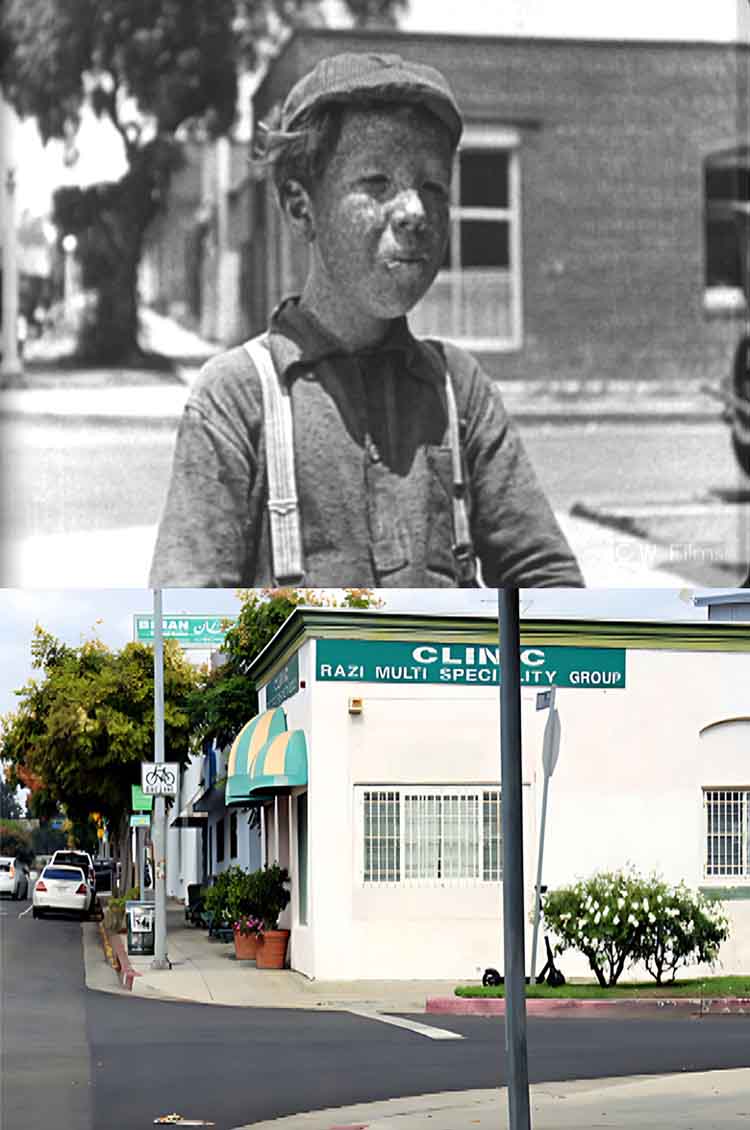 Filming location from the 1925 Our Gang / The Little Rascals movie Your Own Back Yard.