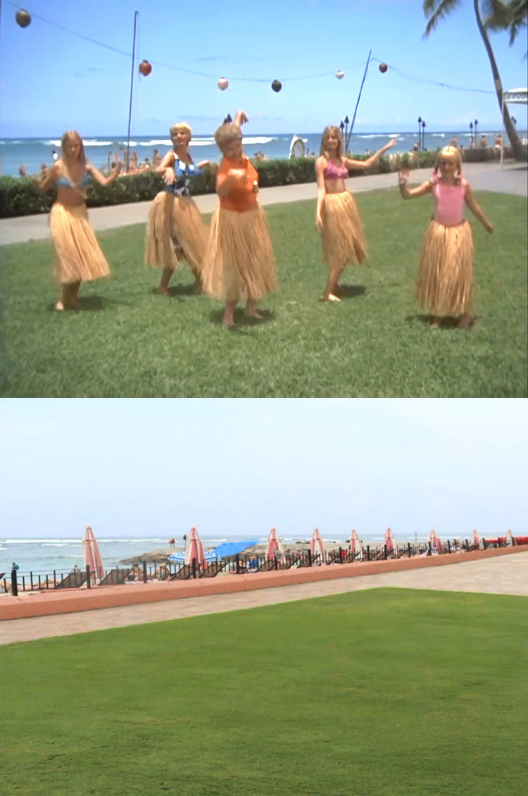 Filming location from the 1972 episode Hawaii Bound from the TV series The Brady Bunch.