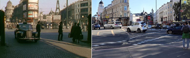 A scene from the 1955 comedy movie The Ladykillers.