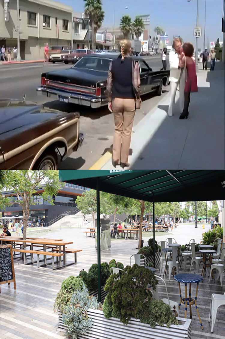 Filming location from the episode Angels On The Street from the TV series Charlie's Angels.