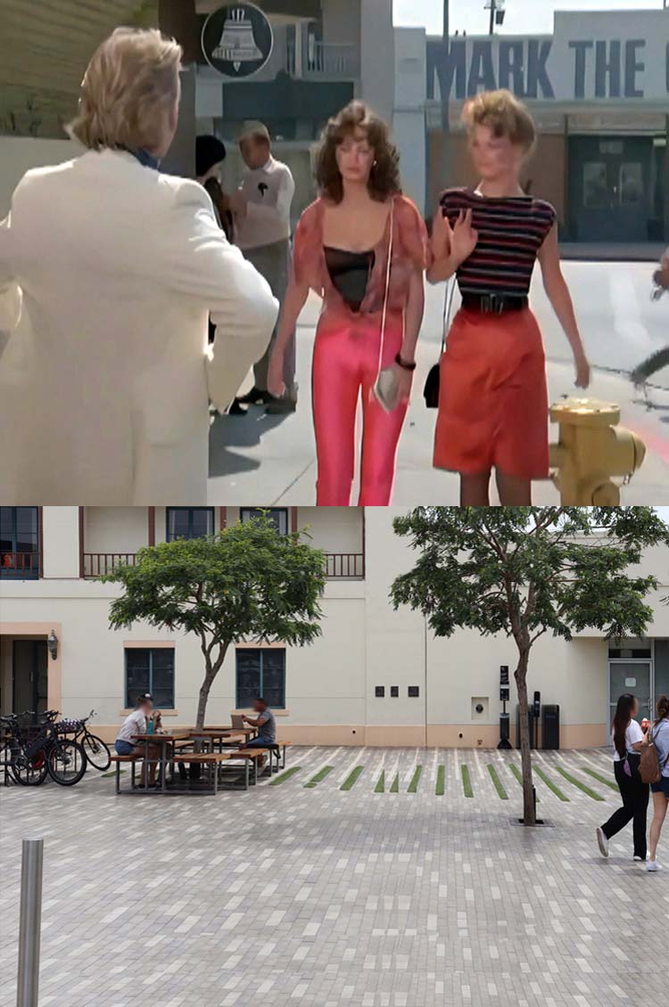Filming location from the episode Angels On The Street from the TV series Charlie's Angels.