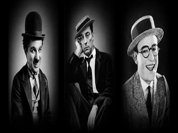 Charlie Chaplin, Buster Keaton and Harold Lloyd