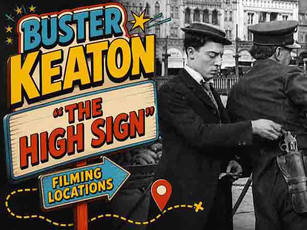 Filming locations from the movie The High Sign by Buster Keaton.