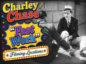 Title card from the Charley Chase movie Fast Work.