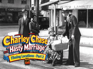 Title card from the Charley Chase movie Hasty Marriage.
