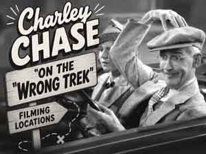 Title card from the Charley Chase movie On The Wrong Trek.