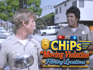 Title card from the episode Moving Violation from the TV series CHiPs.