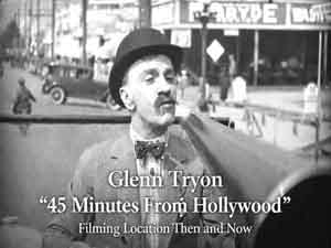 Title card from the movie 45 Minutes From Hollywood starring Glenn Tryon.