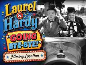 Title card from the Laurel and Hardy movie Going Bye-Bye!