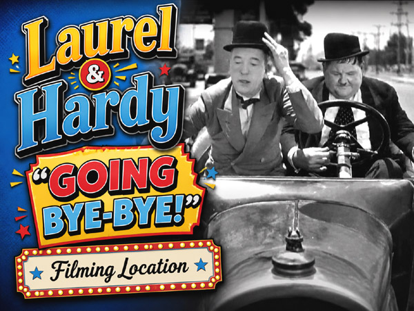 Title card from the Laurel and Hardy movie Going Bye-Bye!