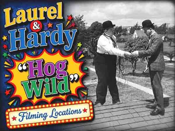 Title card from the Laurel and Hardy movie Hog Wild.