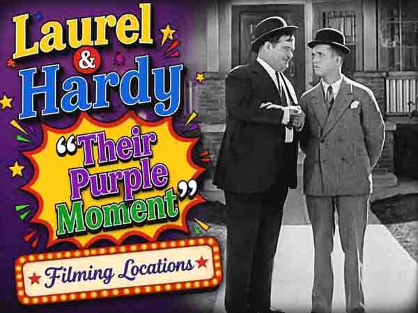 Title card from the Laurel and Hardy movie Their Purple Moment.