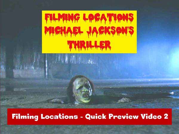 Filming location from the music video for the song Thriller by Michael Jackson.