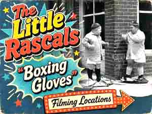 Title card from the Our Gang / The Little Rascals movie Boxing Gloves.