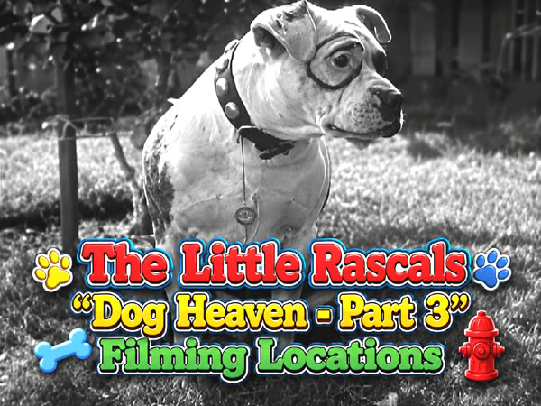 Title card from the Our Gang / The Little Rascals movie Dog Heaven.