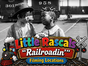 Title card from the Our Gang / The Little Rascals movie Railroadin'.