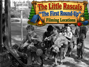 Title card from the Our Gang / The Little Rascals movie The First Round-Up.
