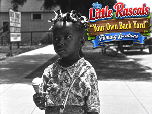 Title card from the Our Gang / The Little Rascals movie Your Own Back Yard.