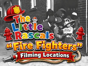 Title card from the Our Gang / The Little Rascals movie Fire Fighters.