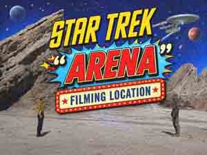 Title card from the opening credits of the 1967 episode Arena from the TV series Star Trek.