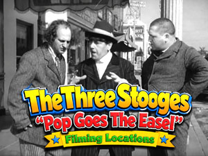 Title card from the movie Pop Goes The Easel starring The Three Stooges.